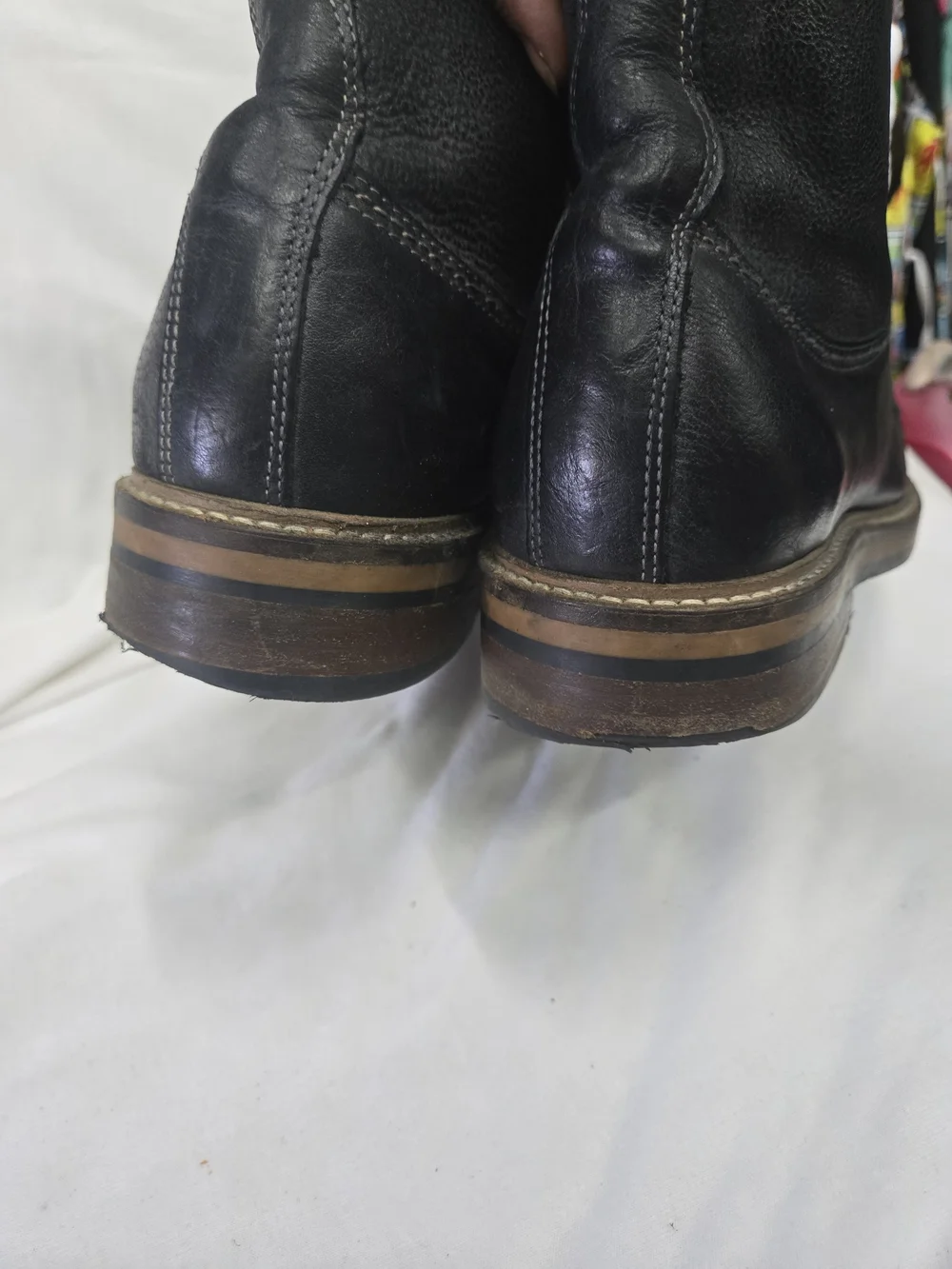 Wolverine Black Leather Chukka Lace-Up Boots